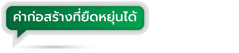 ค่าก่อสร้างยืดหยุ่นได้