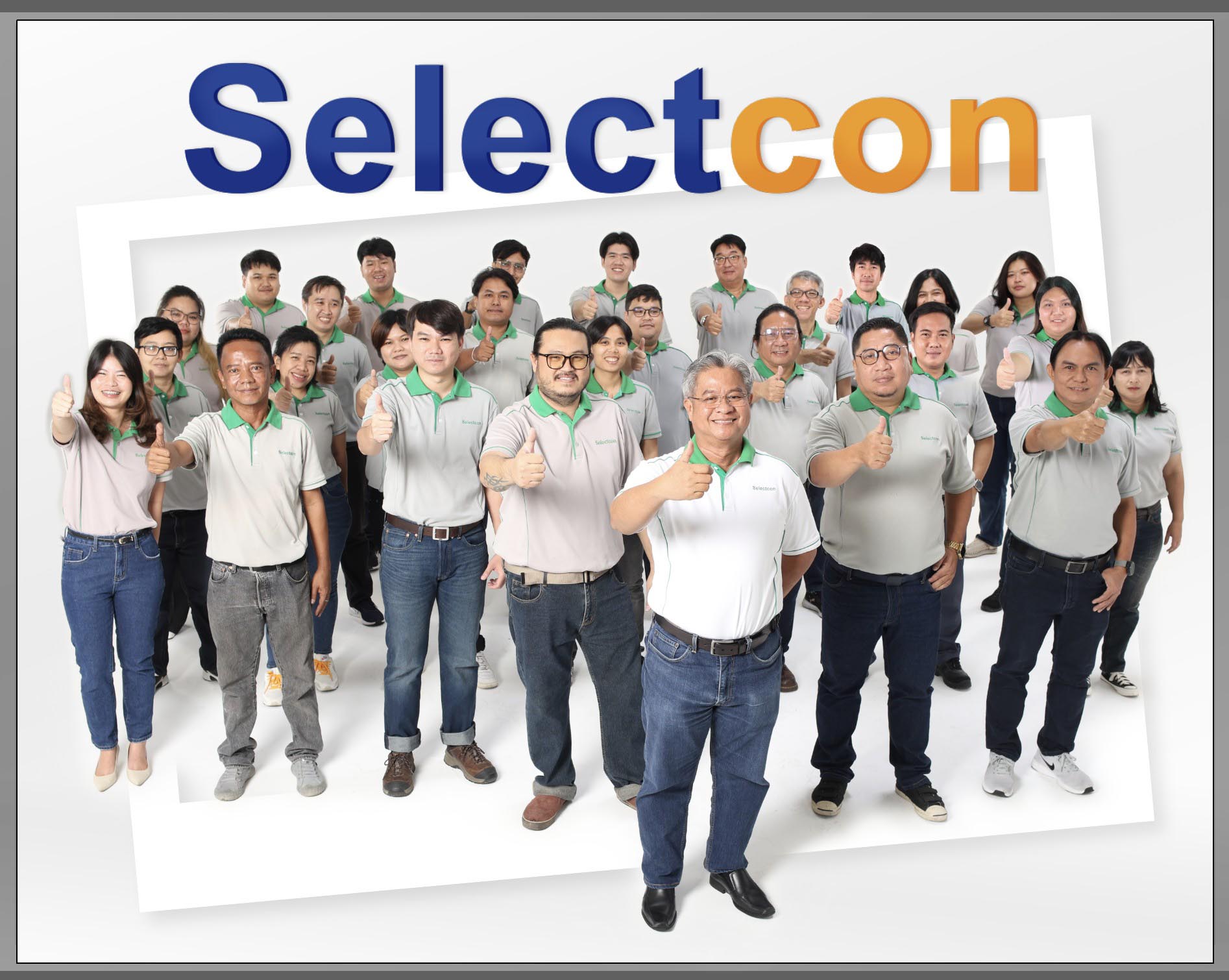 ภาพทีมงานบริการวางระบบว่าจ้างผู้รับเหมา (Selectcon Method)